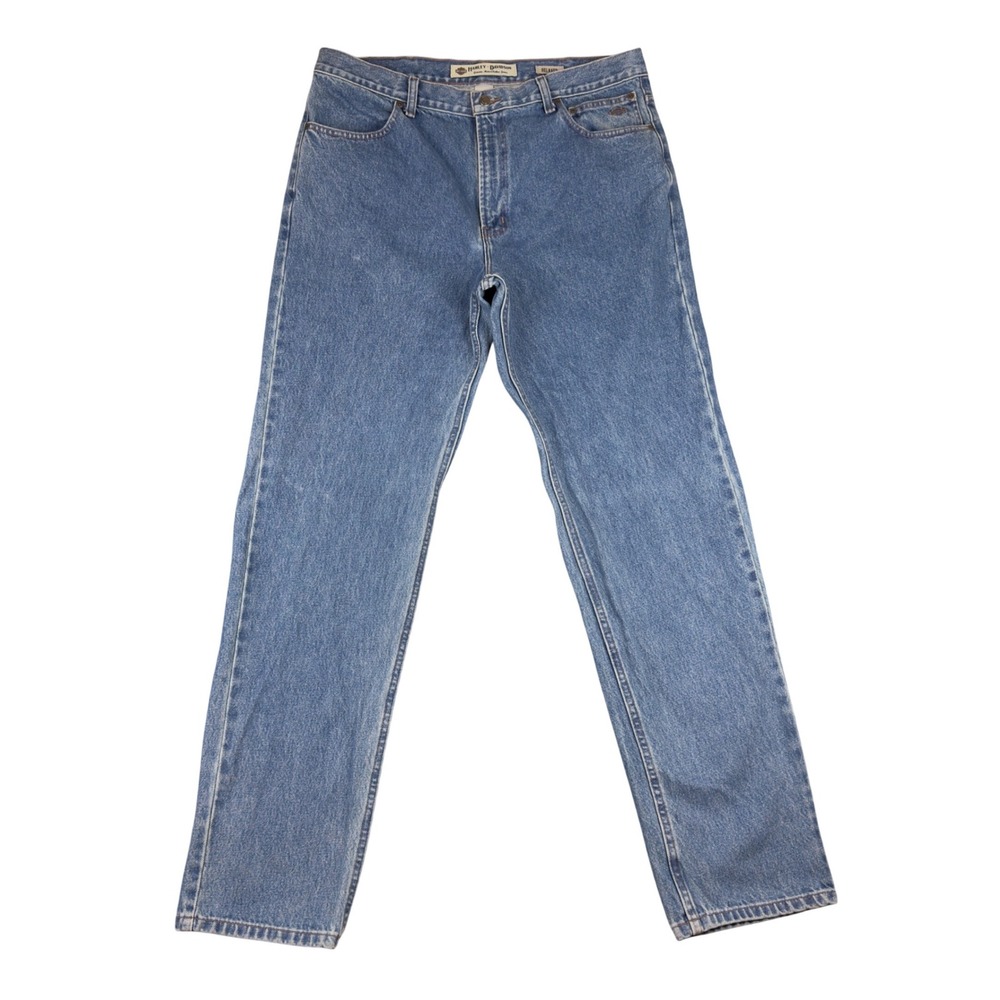 Harley-Davidson Mens Relaxed Fit Jeans Blue Medium Wash Denim 38x36 99025-07VM